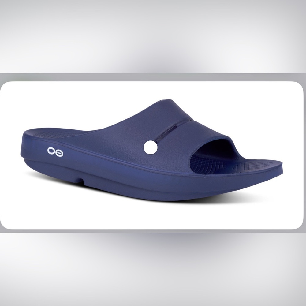 OOFOS Midnight Blue Slide Sandals